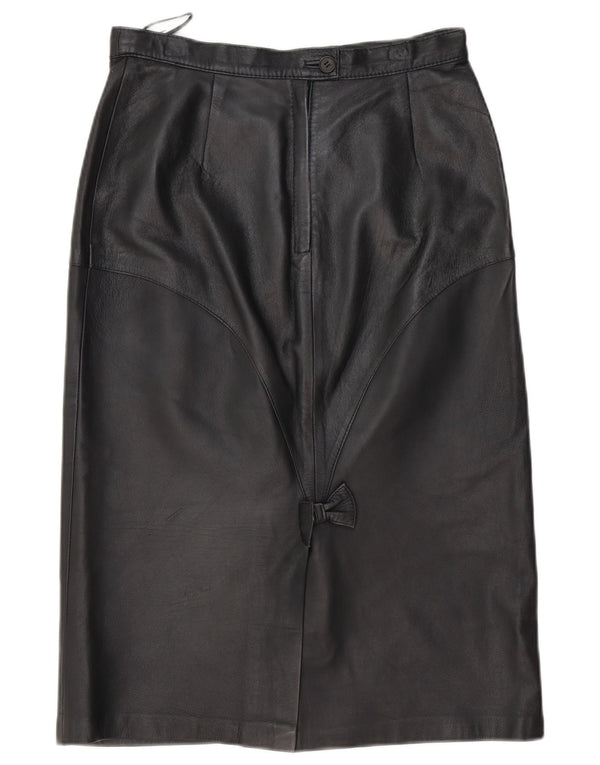 Fusta din piele vintage pentru femei EU 40 Medium W30 Piele neagra