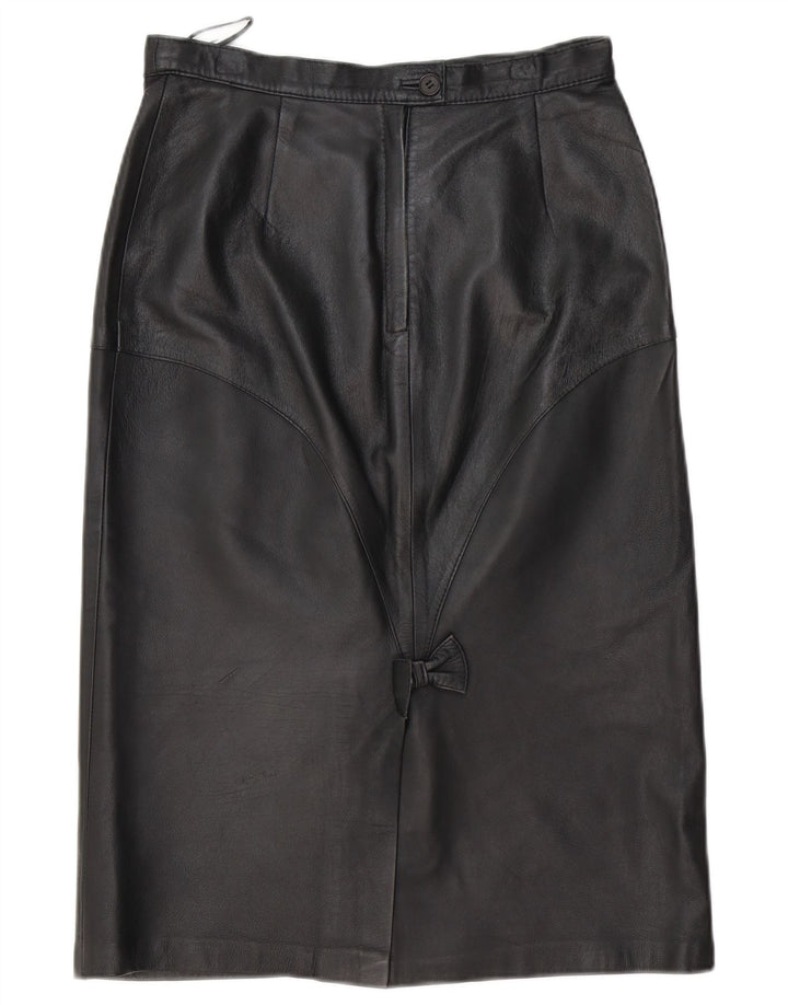 Fusta din piele vintage pentru femei EU 40 Medium W30 Piele neagra