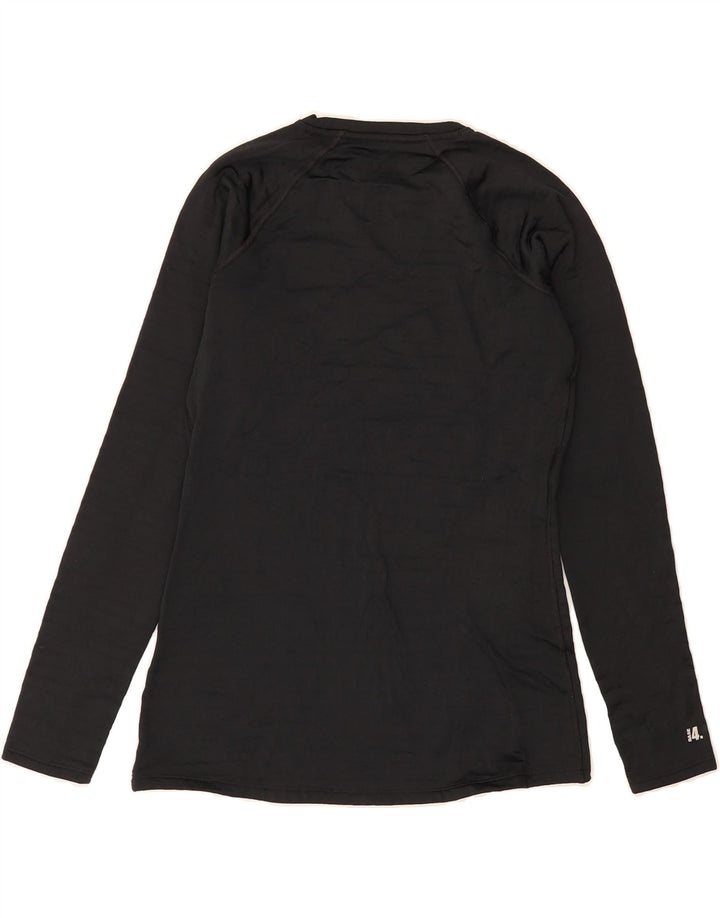 UNDER ARMOUR Womens Top Long Sleeve UK 10 Small Black Polyester Vintage Under Armour and Second-Hand Under Armour from Messina Hembry 