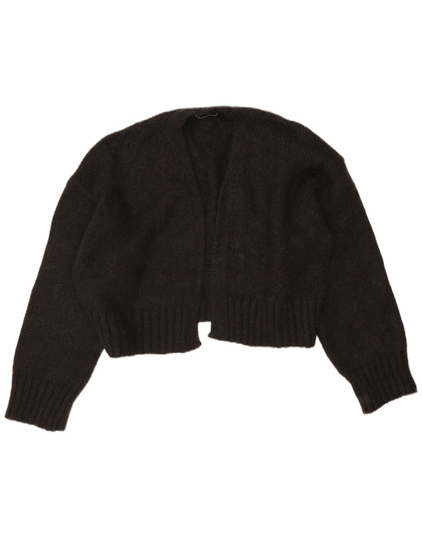 Pulover cardigan deschis supradimensionat pentru femei Zara UK 16, mare, negru, acrilic
