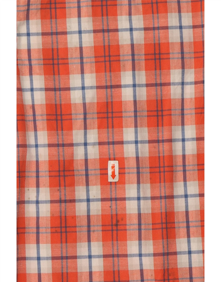 LEE Mens Stretch Regular Fit Short Sleeve Shirt Large Red Check Cotton Vintage Lee and Second-Hand Lee from Messina Hembry 
