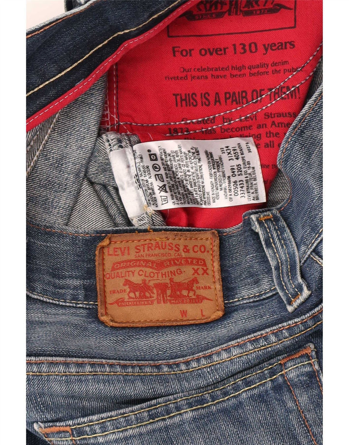 Pantaloni scurți Levi's 506 Denim W31 Medium Blue Bumbac