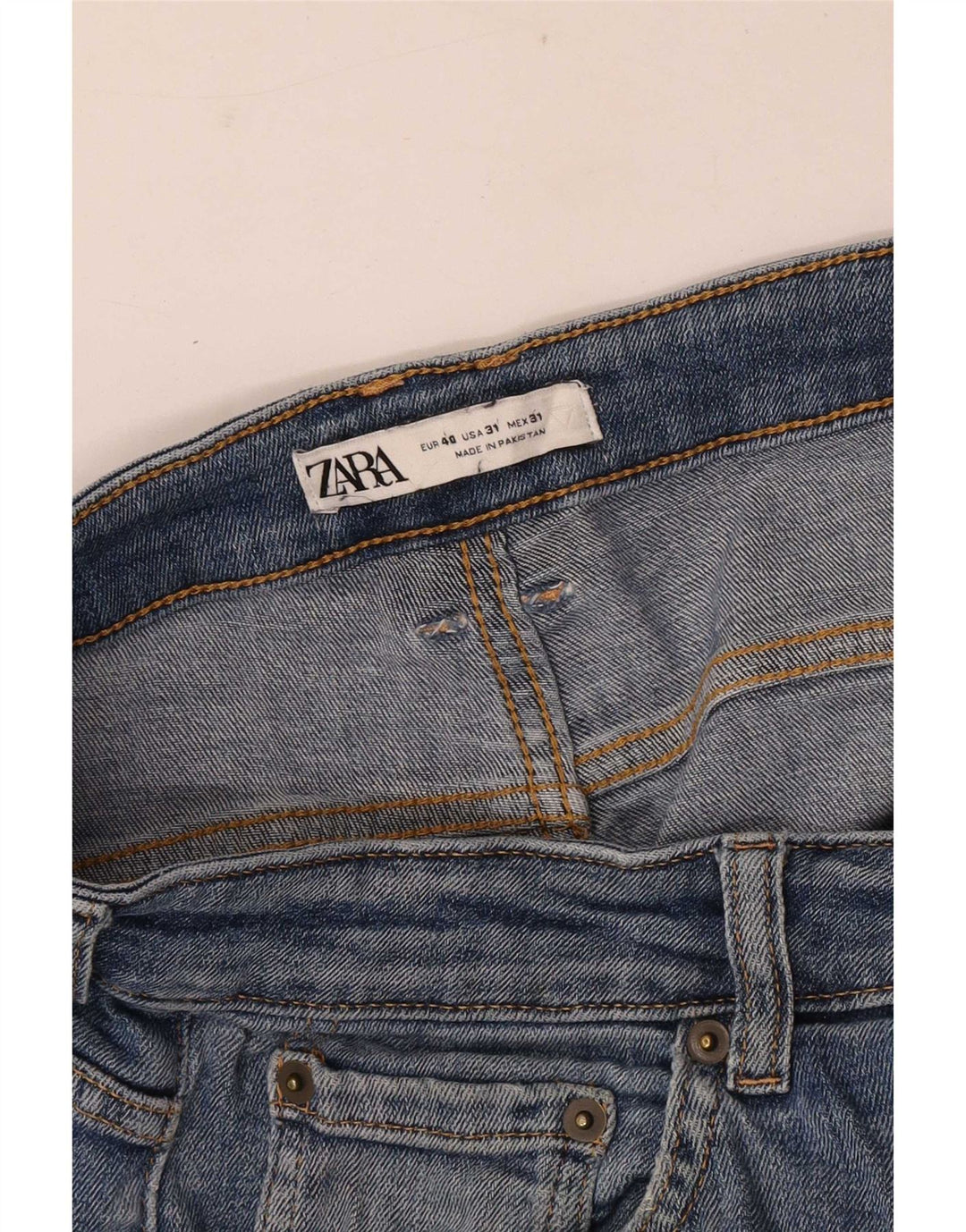 Blugi skinny pentru bărbați Zara EU 40 Medium W31 L30 Albastru