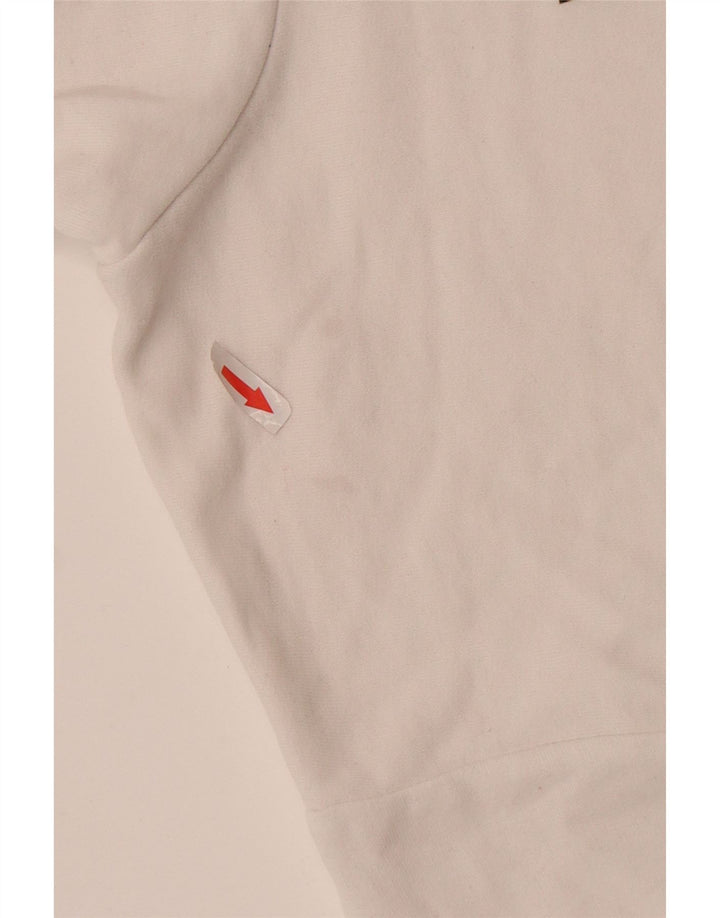 Pulover supradimensionat pentru femei Levi's UK 14 Bumbac alb mediu