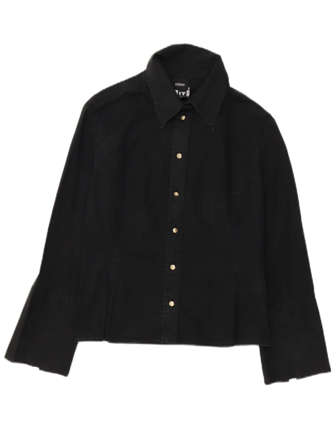 Cămașă formală Versace pentru femei UK 10 Small Black