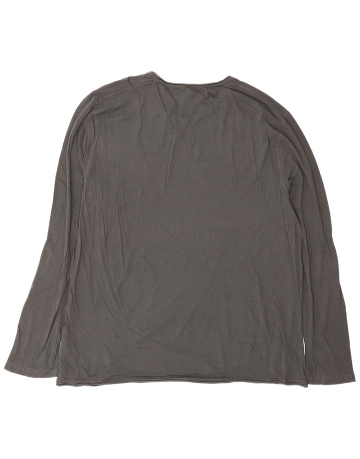 NAPAPIJRI pentru bărbați Geographic Graphic Top cu mânecă lungă 3XL bumbac gri