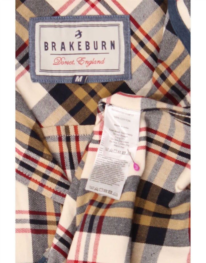 Brakeburn Cămașă de flanel pentru bărbați, medie, multicoloră, bumbac în carouri