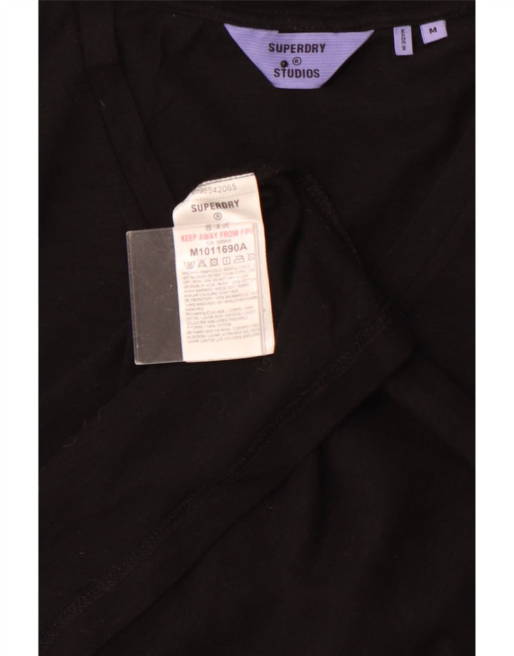 SUPERDRY Tricou Bărbați Top Medium Negru Bumbac