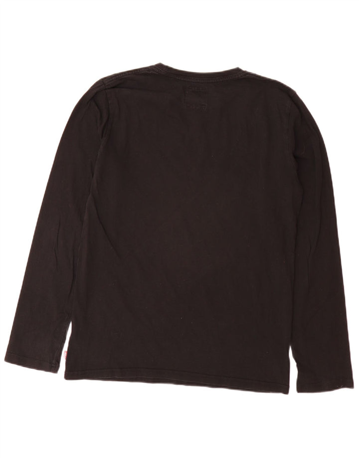 LEVI'S Top grafic pentru baieti cu maneca lunga 15-16 ani bumbac negru