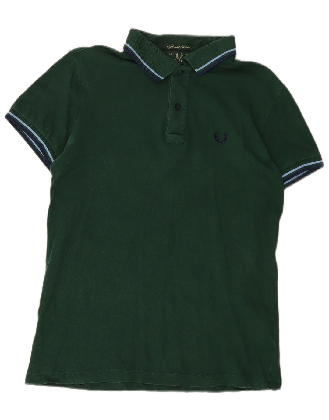 FRED PERRY Tricou polo pentru bărbați, ușor și elastic, din bumbac verde mic