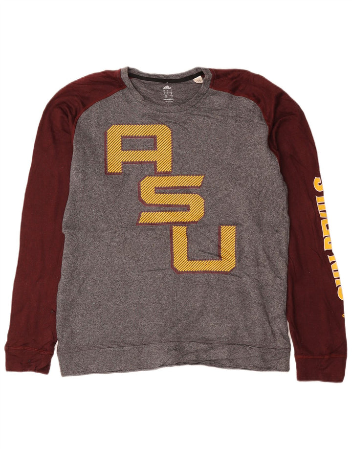 Pulover adidas pentru bărbați Arizona State Sun Devils, mare, gri