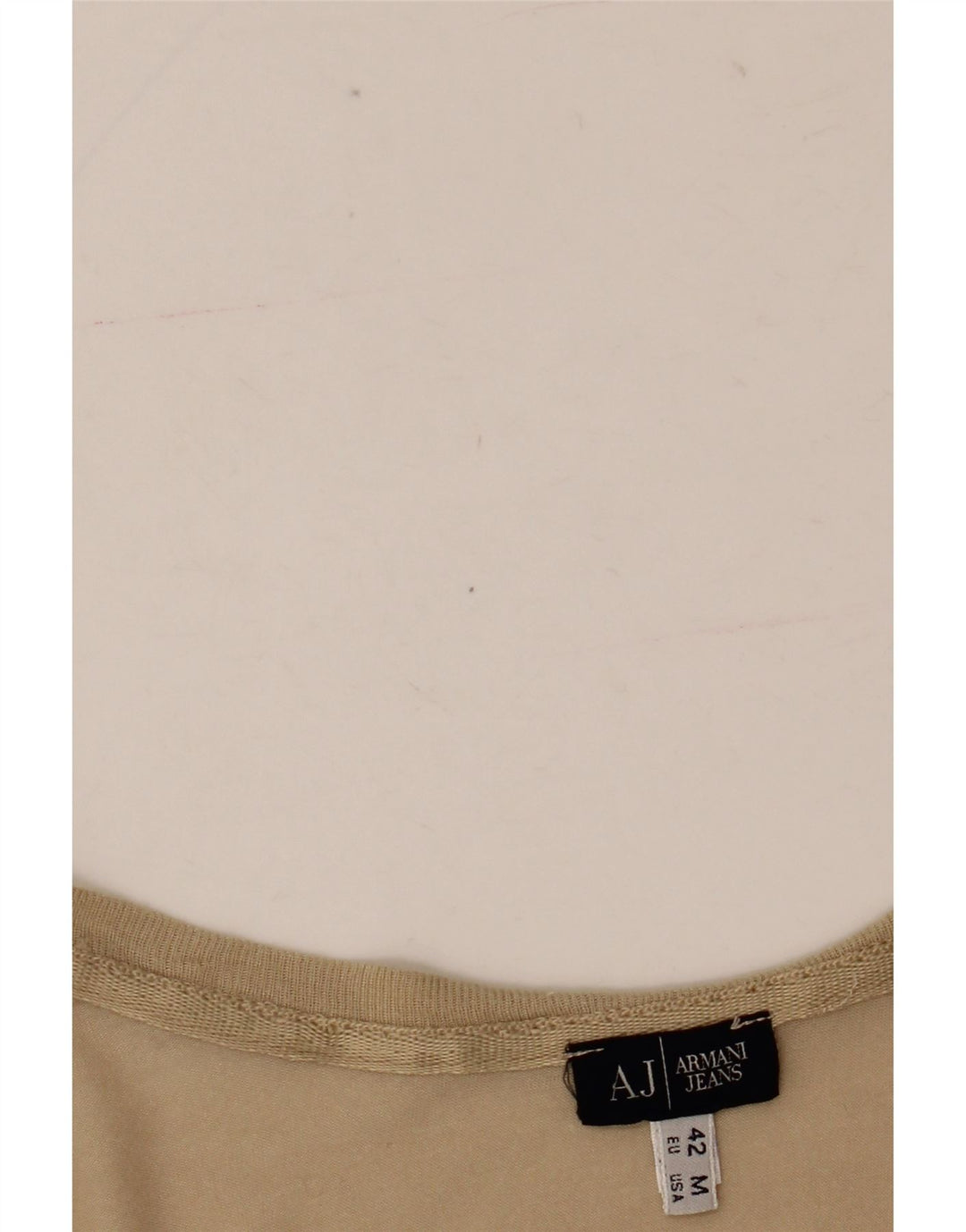 ARMANI JEANS Tricou cu grafic pentru femei Top EU 42 Large Bej