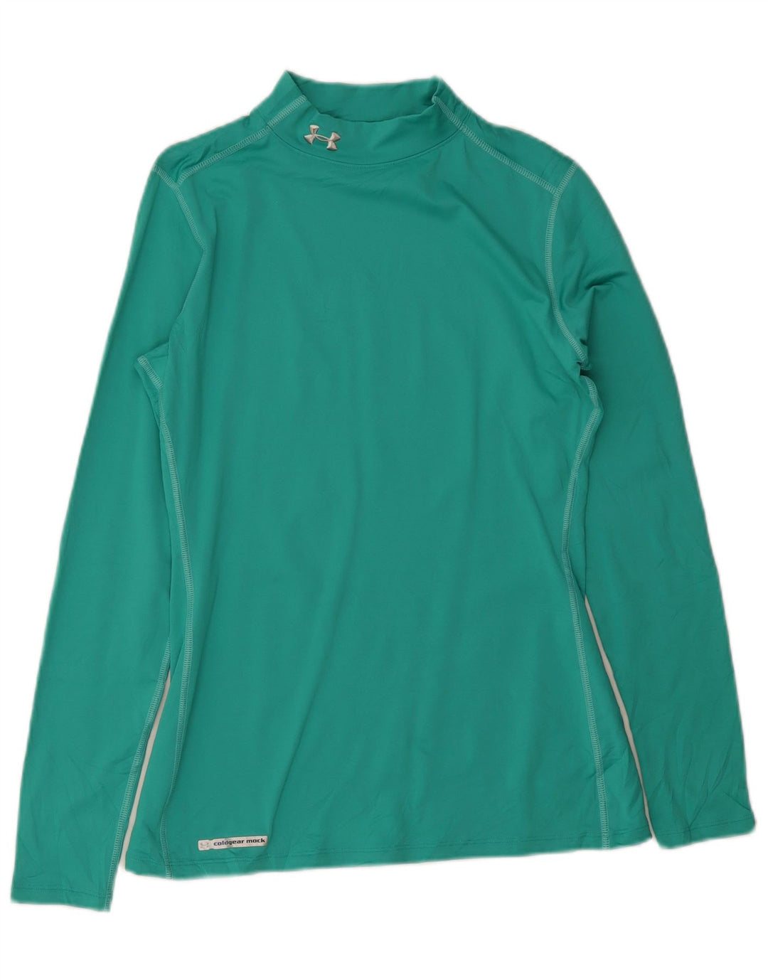 Under Armour Heat Gear Top cu mânecă lungă, mare, verde, poliester