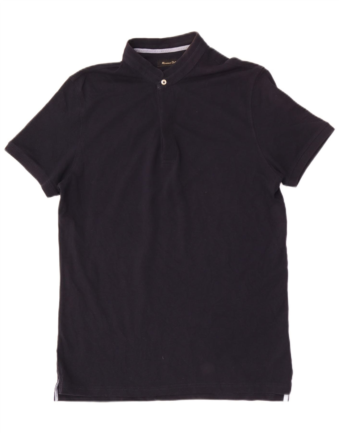 Tricou polo pentru bărbați MASSIMO DUTTI, bumbac, albastru bleumarin mediu