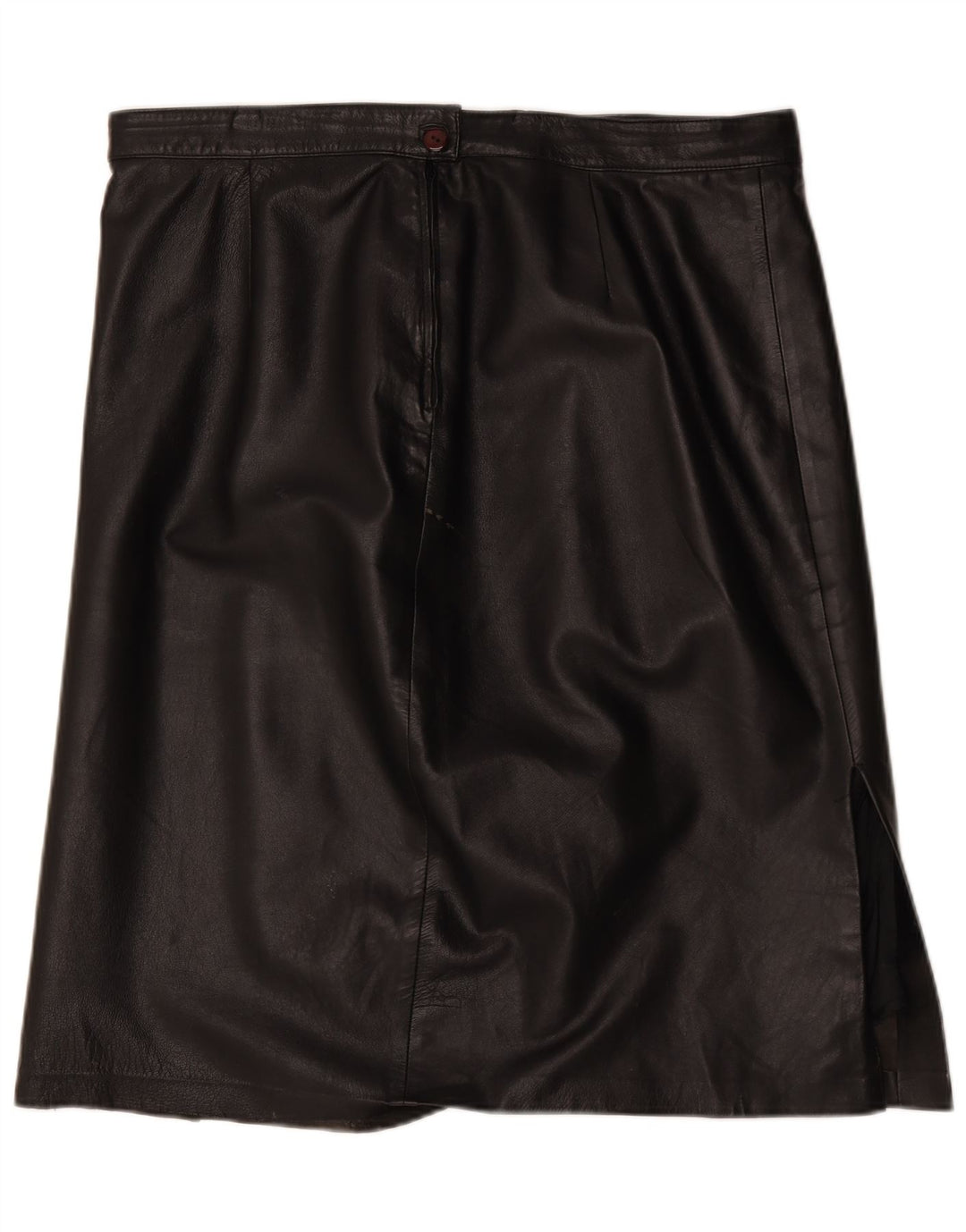 Fusta din piele vintage pentru femei W40 2XL negru