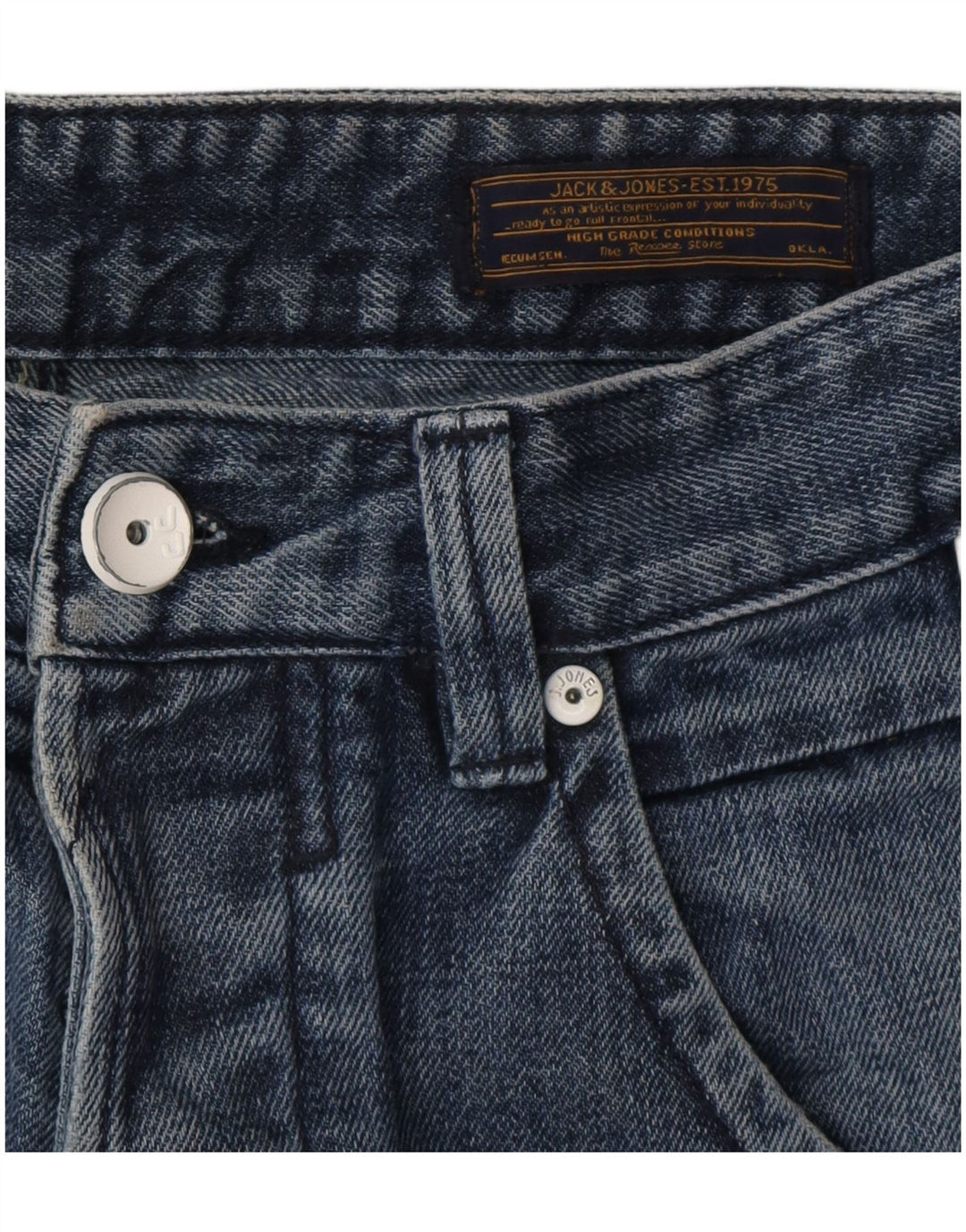 JACK & JONES Blugi drepti pentru bărbați W34 L29 Albastru