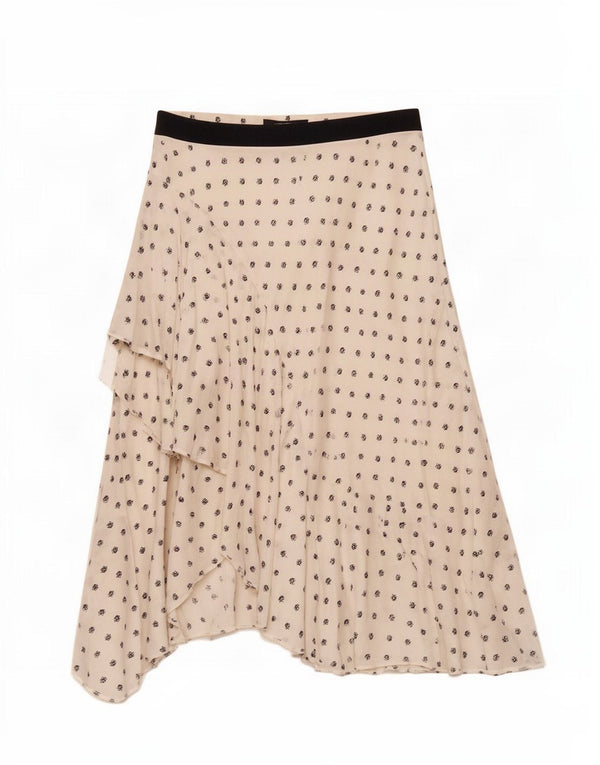 Fusta asimetrică pentru femei Marks & Spencer UK 12 Medium W30 Alb Floral