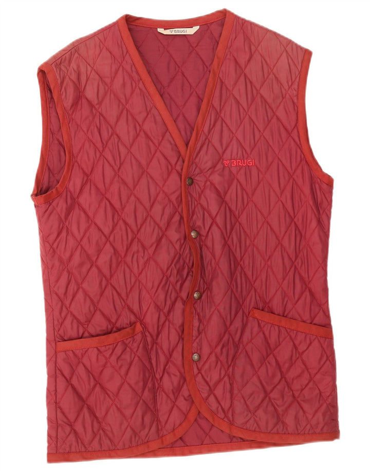 Brugi Gilet matlasat pentru bărbați UK 38 Medium Red Poliamidă