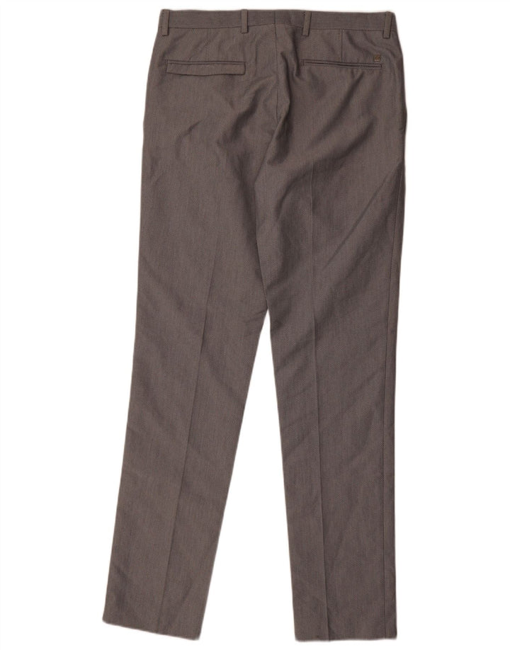 Pantaloni de costum slim pentru bărbați Zara EU 40 Mediu L31 L33 Poliester gri