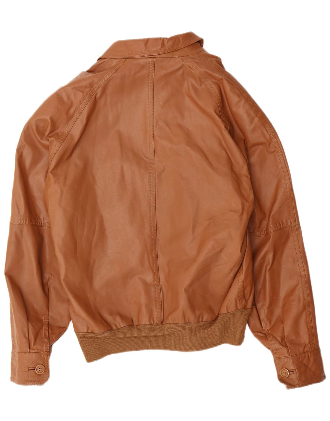 VINTAGE Mens Leather Jacket IT 50 Large Brown