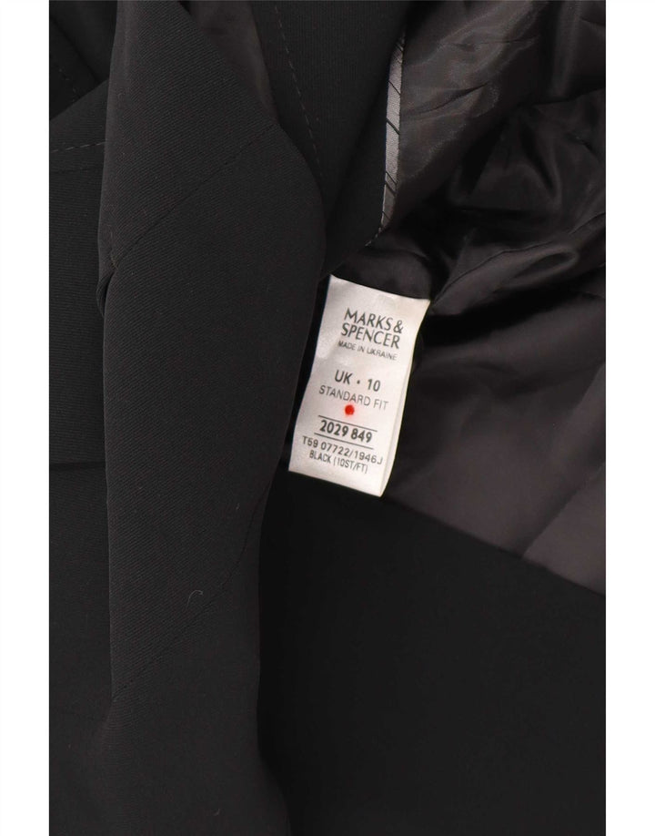 Jachetă pentru femei Marks & Spencer cu două piepturi, UK 10, neagră