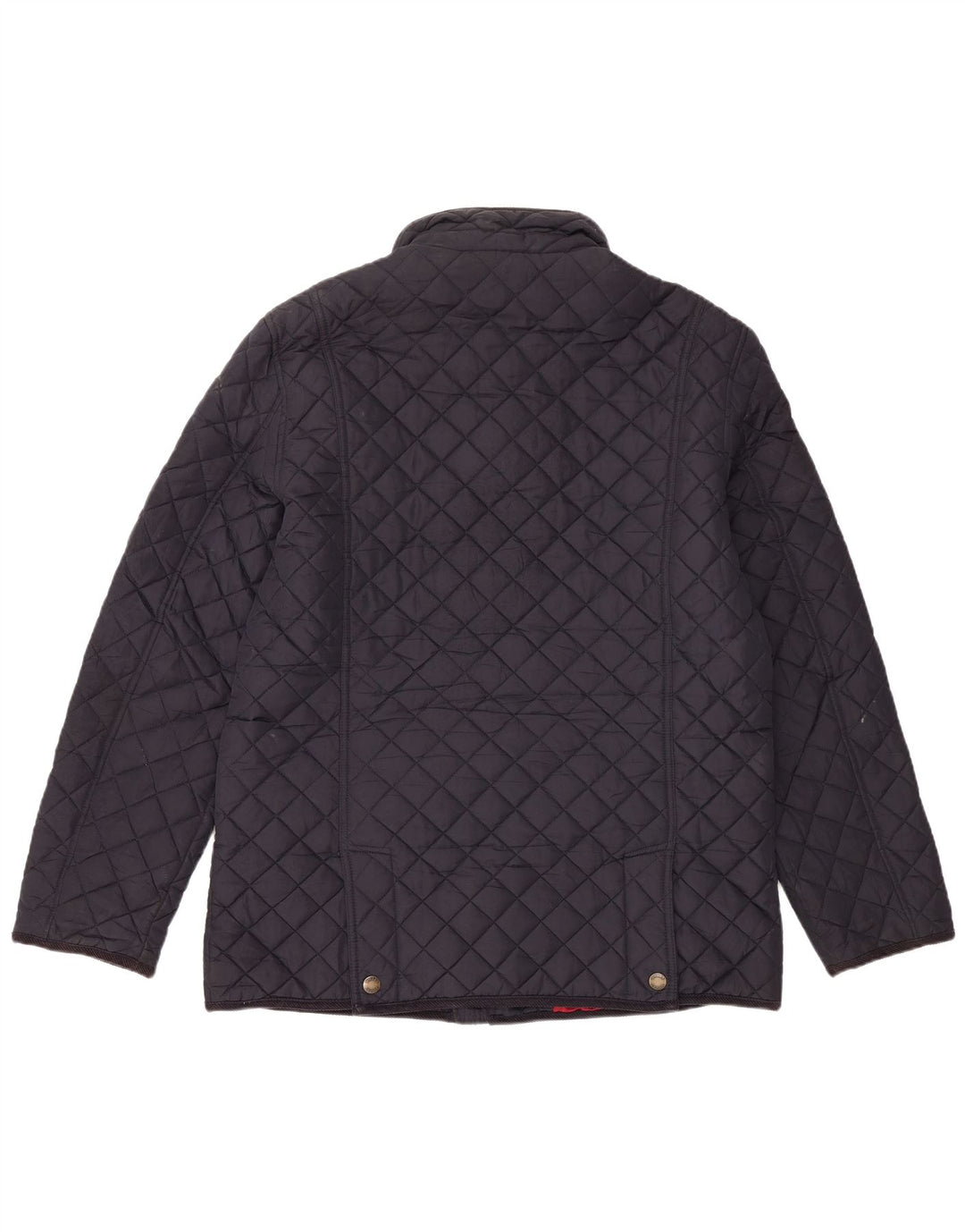 JOULES Mens Quilted Jacket UK 40 Large Navy Blue Polyester