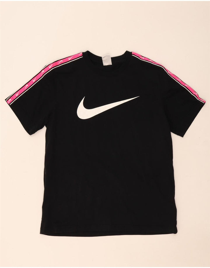 Tricou grafic Nike pentru bărbați Top mare, negru, color block, bumbac
