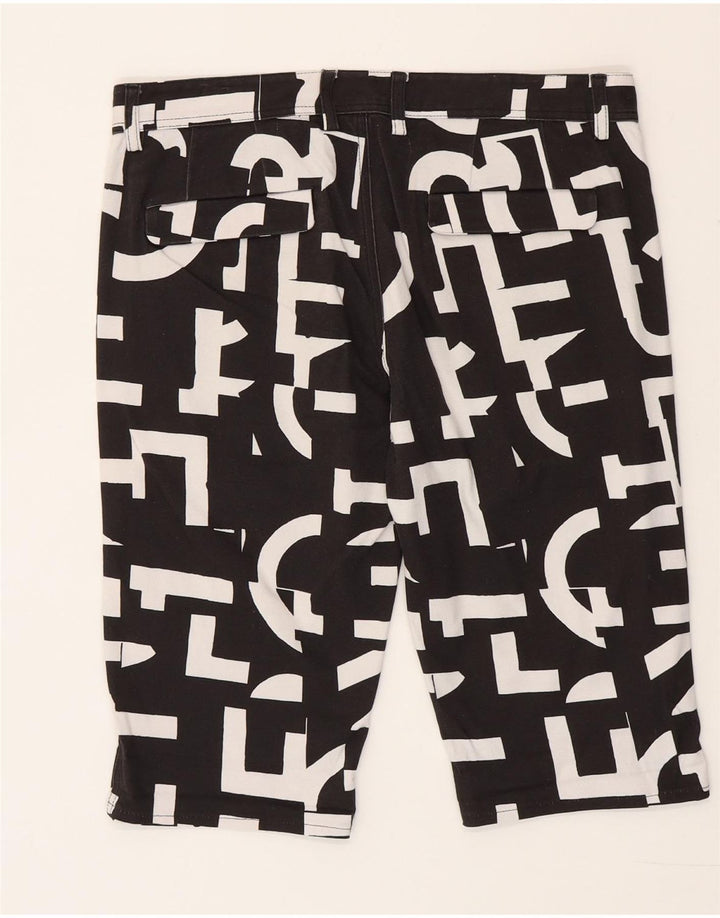 Bermude pentru bărbați Iceberg IT 48 Medium W32 Bumbac geometric negru