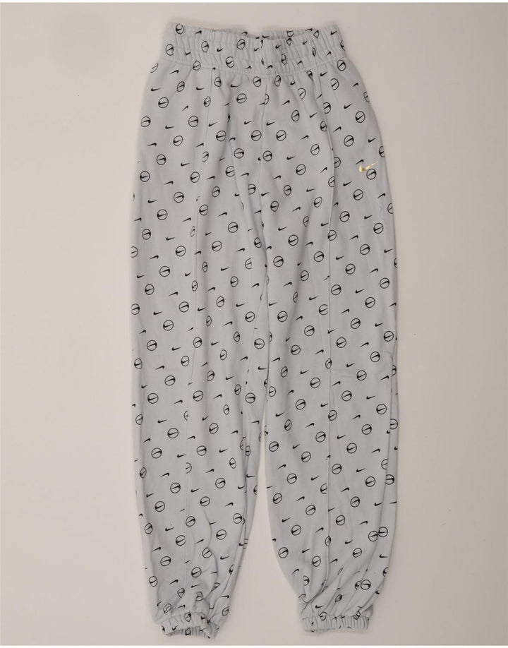 Pantaloni de trening grafic NIKE pentru bărbați, pantaloni de jogging, mici, albastru, bumbac