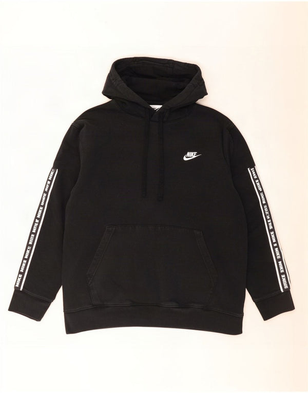 Pulover Nike Grafic pentru bărbați, bumbac mare, negru