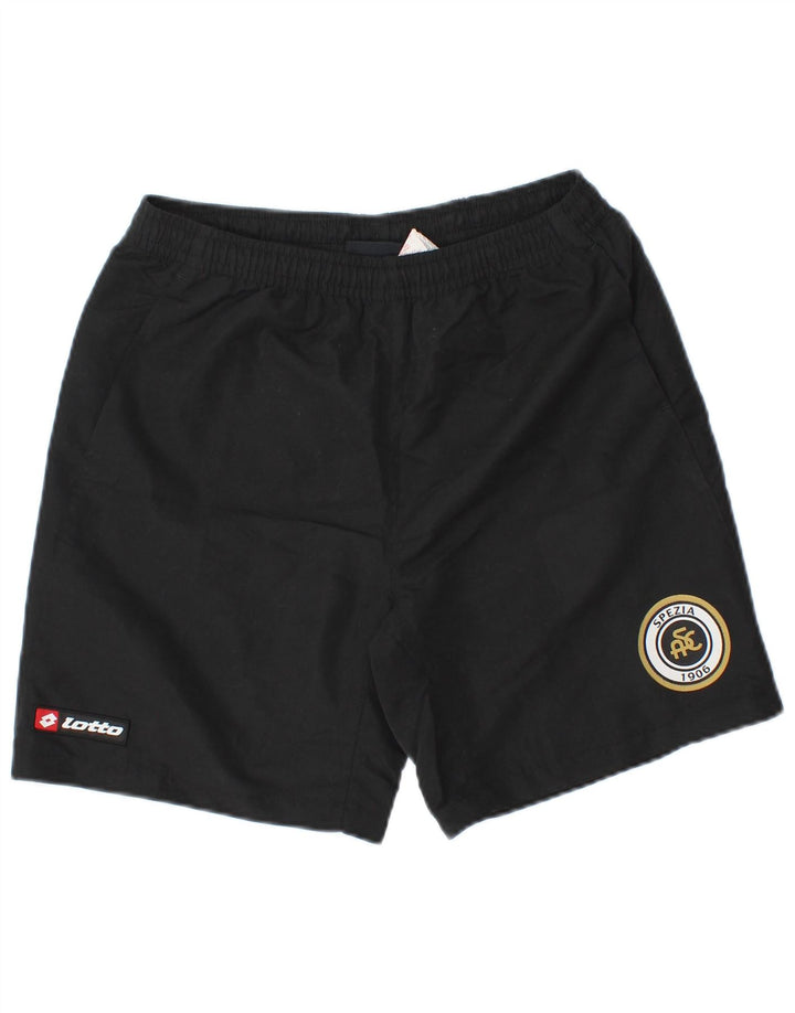 Pantaloni scurți sport grafic Lotto Boys 13-14 ani Poliester negru mare