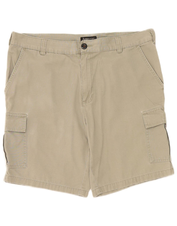 Pantaloni scurți cargo Jeanagers pentru bărbați W38 XL bumbac kaki