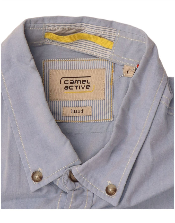 Cămașă cu mânecă scurtă pentru bărbați Camel Active, mare, albastră