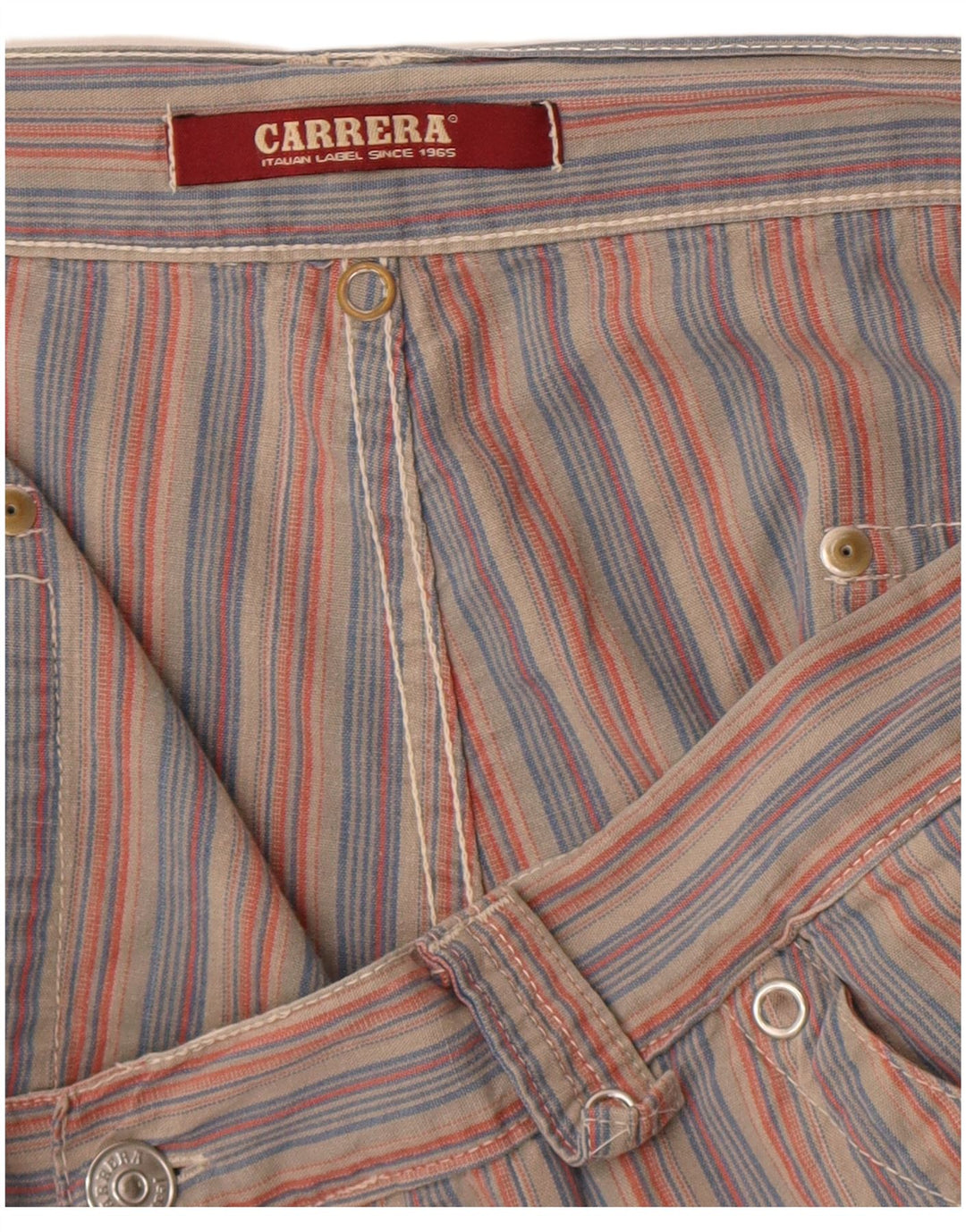 Pantaloni scurți chino pentru bărbați Carrera W38 XL cu dungi roșii