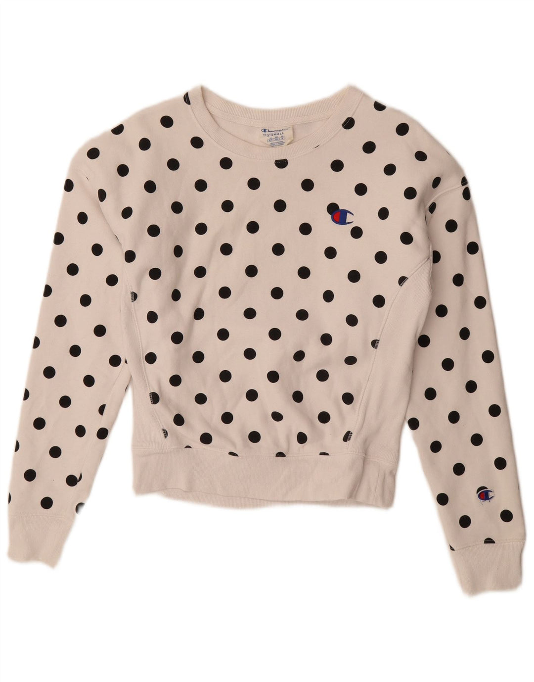 Pulover supradimensionat pentru femei Champion UK 6 XS cu buline albe