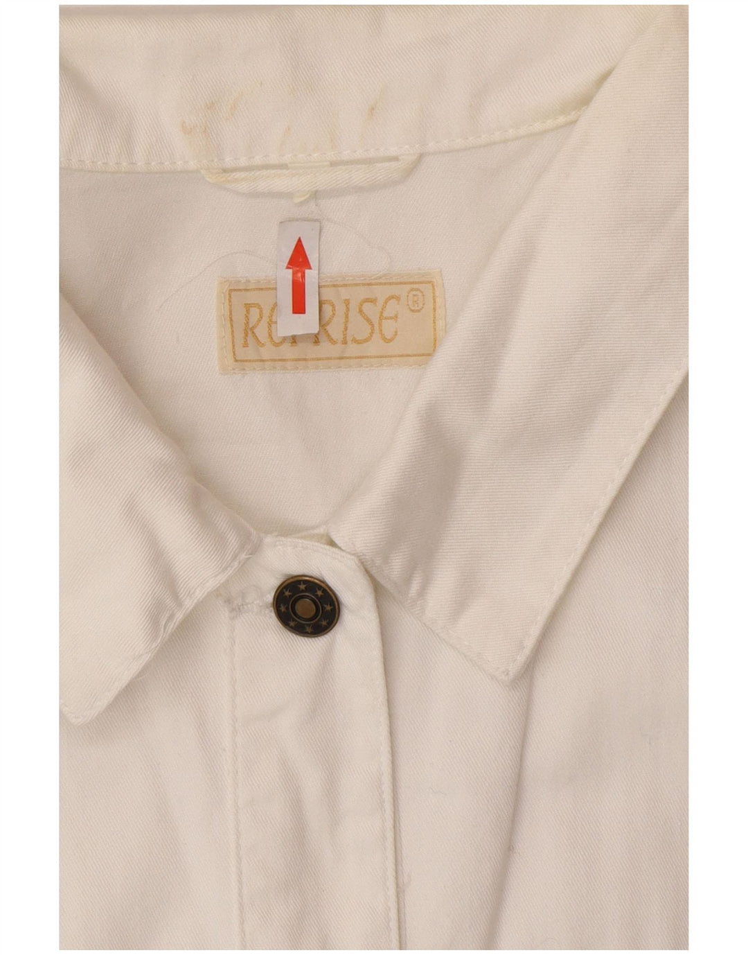 Gilet de denim pentru femei Reprise IT 46, mare, alb, bumbac