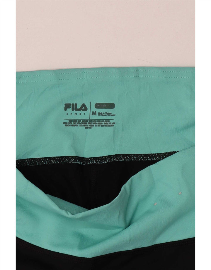 Leggings Capri Fila pentru femei UK 12 Medium Black Colorblock