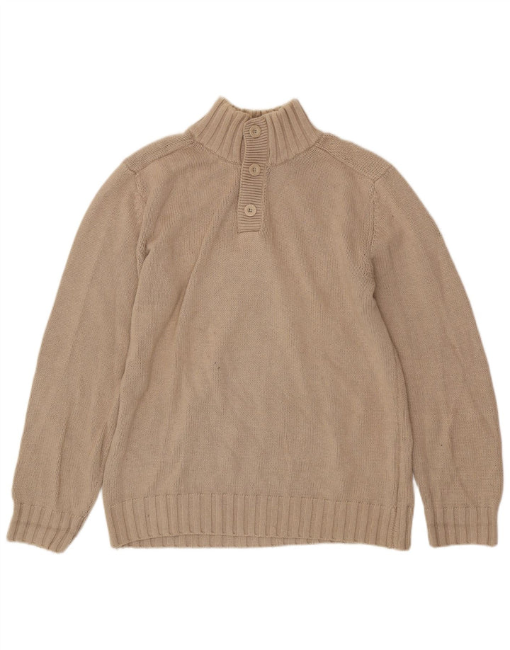 NORTH SAILS Pulover pentru bărbați cu gât cu nasturi, 2XL, bej, lână