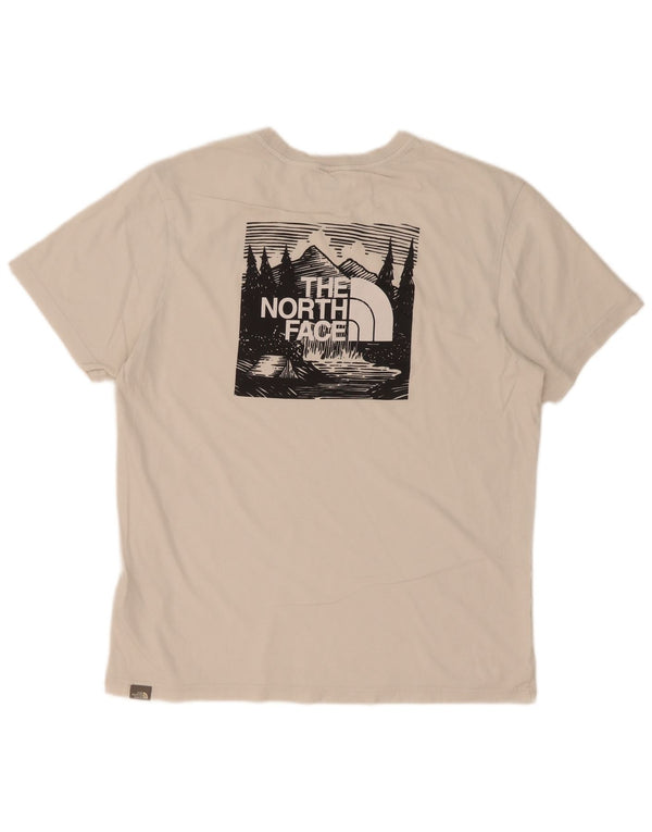Tricou grafic pentru bărbați The North Face Top Medium White Bumbac