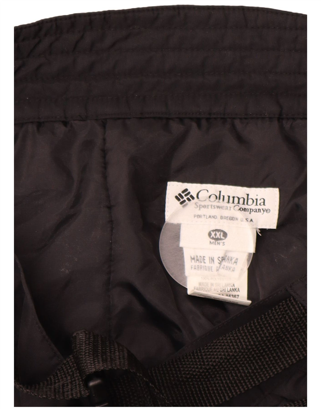 COLUMBIA Pantaloni de schi pentru bărbați 2XL, nailon negru