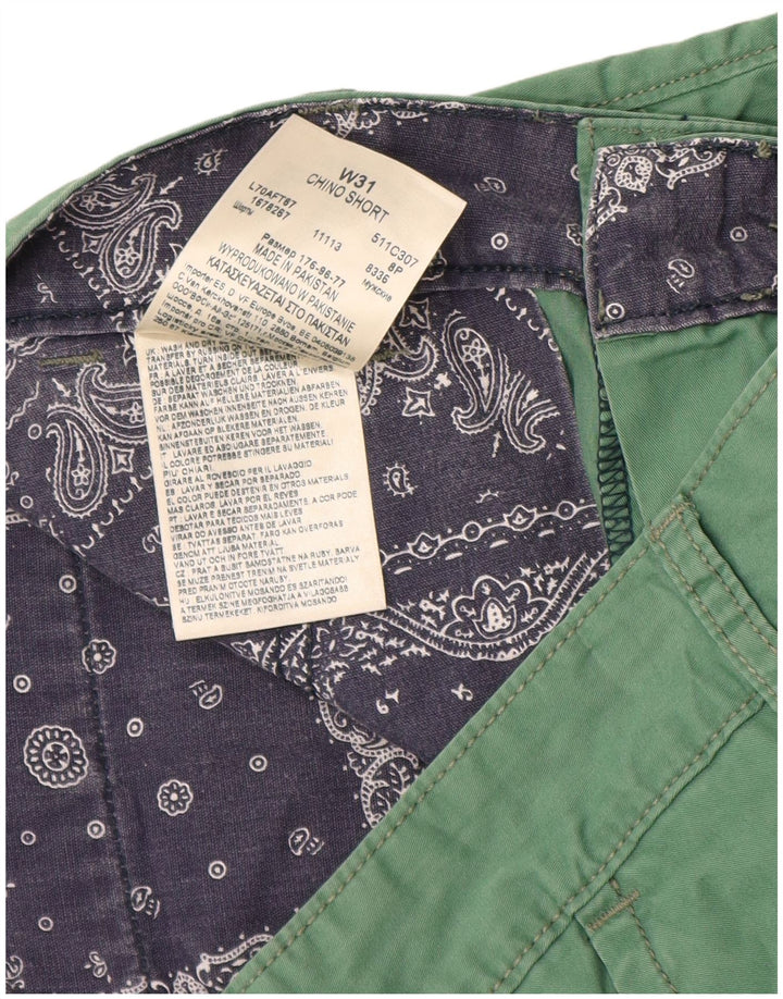 Pantaloni scurți chino pentru bărbați Lee W31, bumbac verde mediu