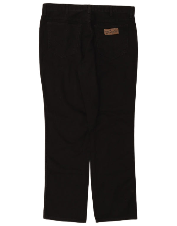 WRANGLER Blugi drepte pentru bărbați Texas W38 L32 bumbac negru