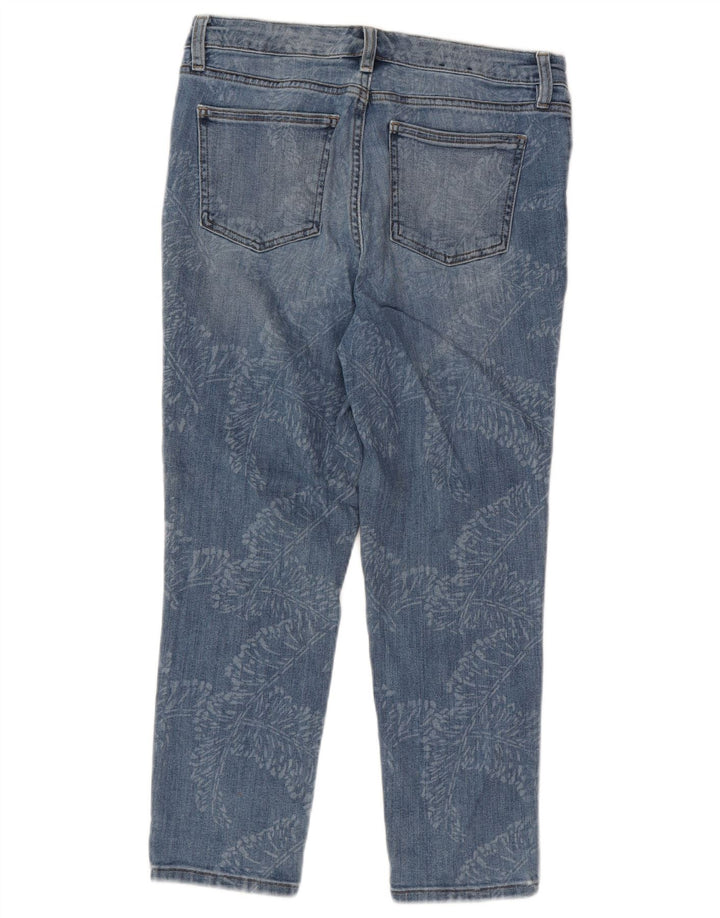 Jeans Capri de damă CHAPS US 8 Medium W30 L22 Bumbac Floral Albastru