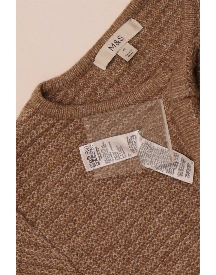 Pulover cardigan pentru femei Marks & Spencer UK 14 Poliester maro mediu