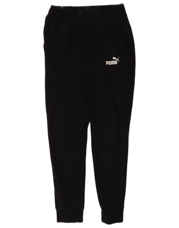 Pantaloni de trening Puma pentru bărbați Joggeri, bumbac mediu negru