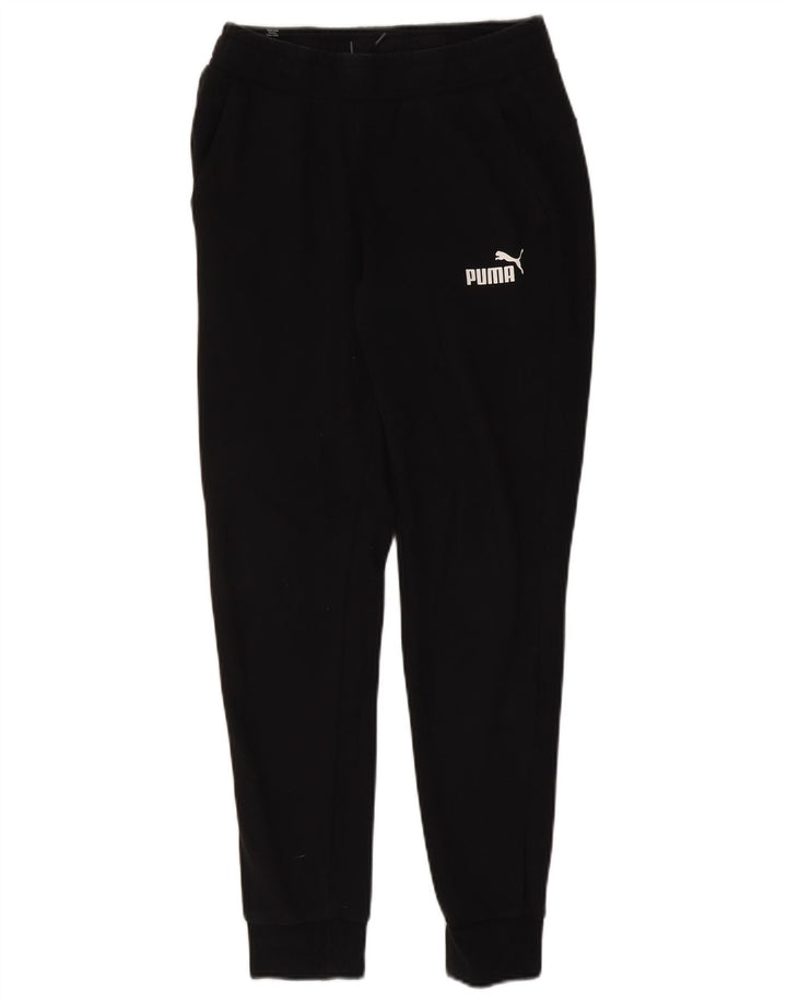 Pantaloni de trening Puma pentru bărbați Joggeri, bumbac mediu negru