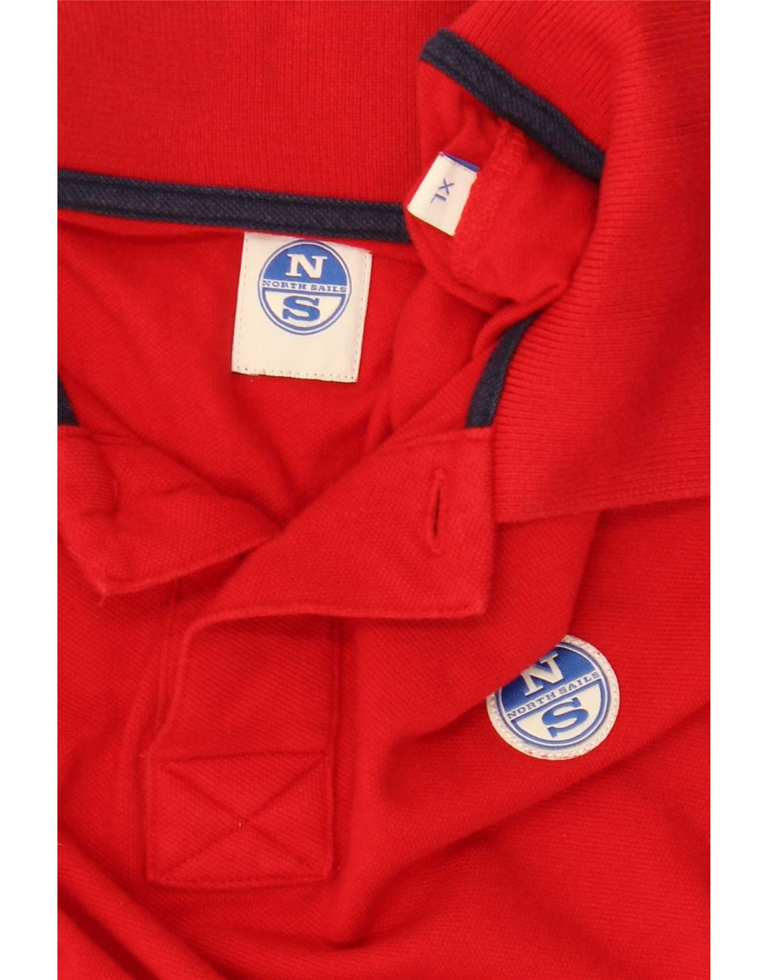 Tricou polo cu grafică pentru bărbați North Sails XL, cu dungi roșii