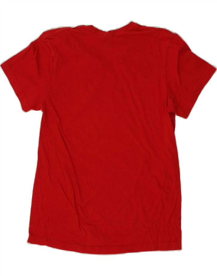 ADIDAS Mens Graphic T-Shirt Top XS Red Vintage Adidas and Second-Hand Adidas from Messina Hembry 