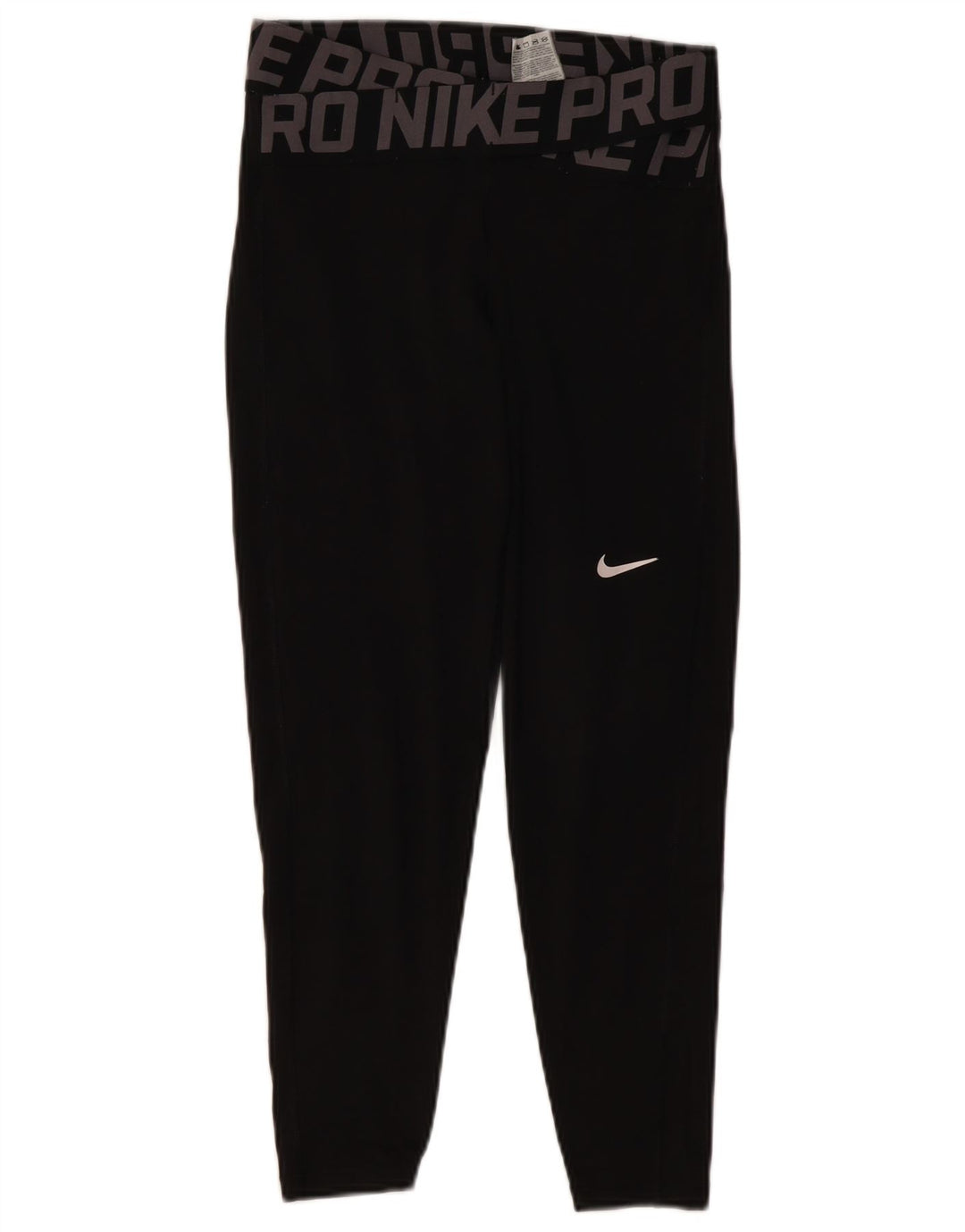 Leggings NIKE Dri Fit Graphic pentru femei UK 10 Poliester negru mic