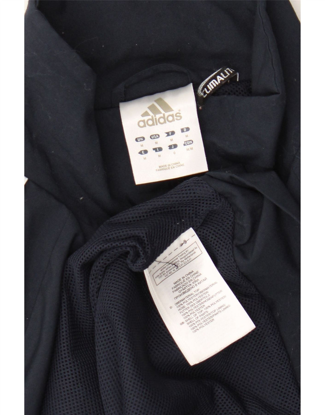Jachetă de top pentru trening Climalite pentru bărbați Adidas, mijlociu, albastru bleumarin